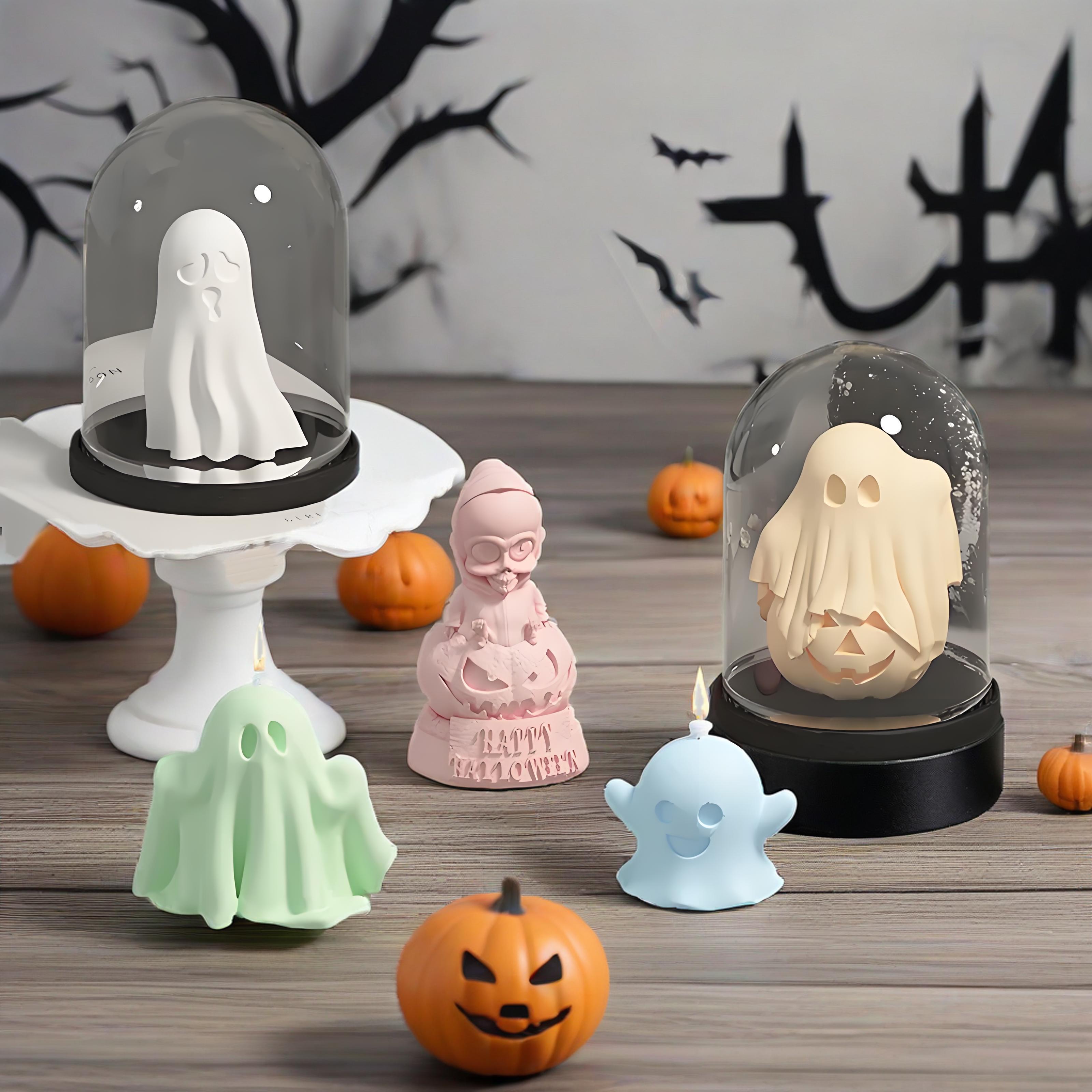 Artwork Craft - 3D Ghost Pumpkin Zombie Silicone Molds