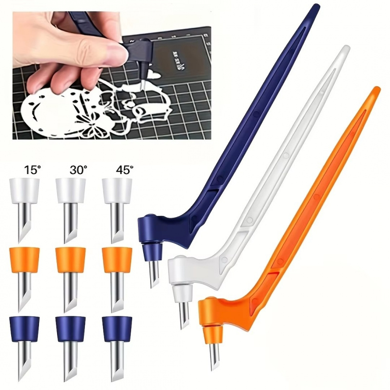 Art Craft Knife - 1/2set 360˚ Rotating Paper Art Cutting