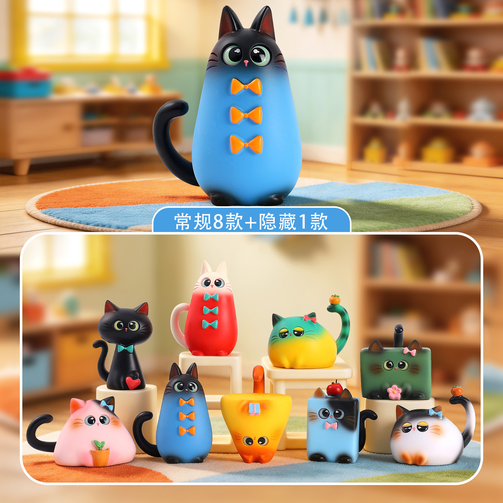 Art Craft Items - Blind Box Cat Figurine Resin Creative