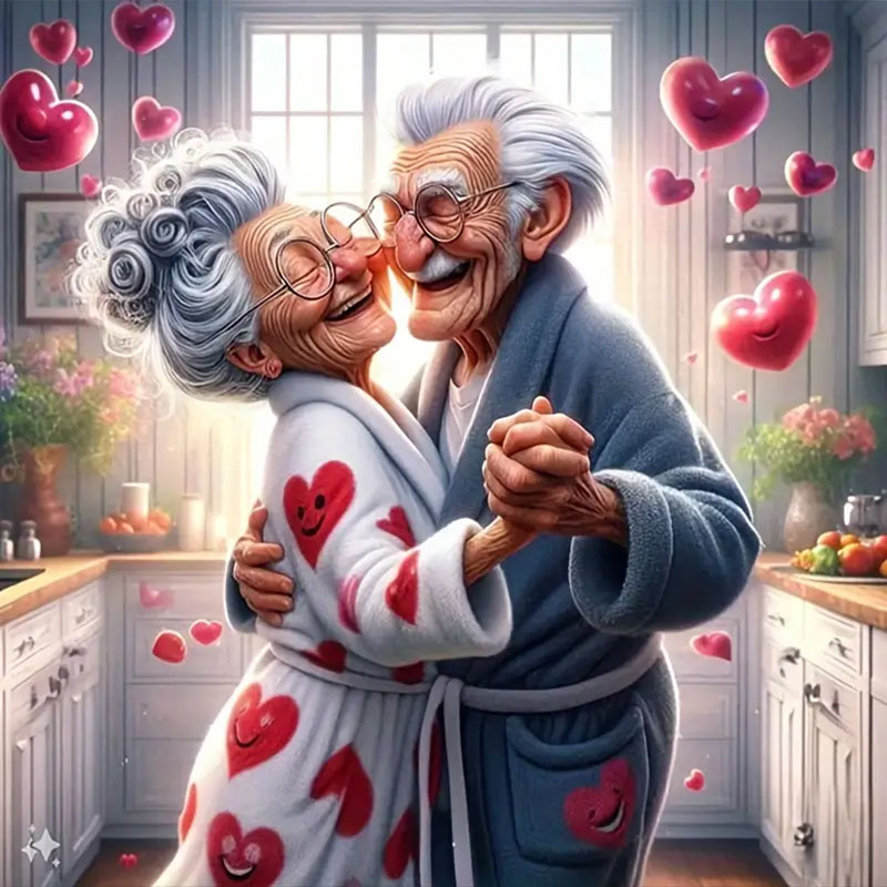 Art Craft Adult - A romantic dance diamond painting set,