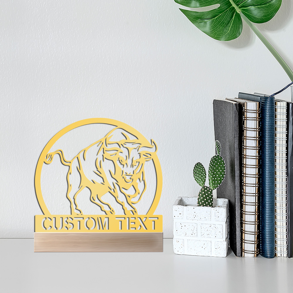 Art Craft Names - 1 pc nice bull with OX