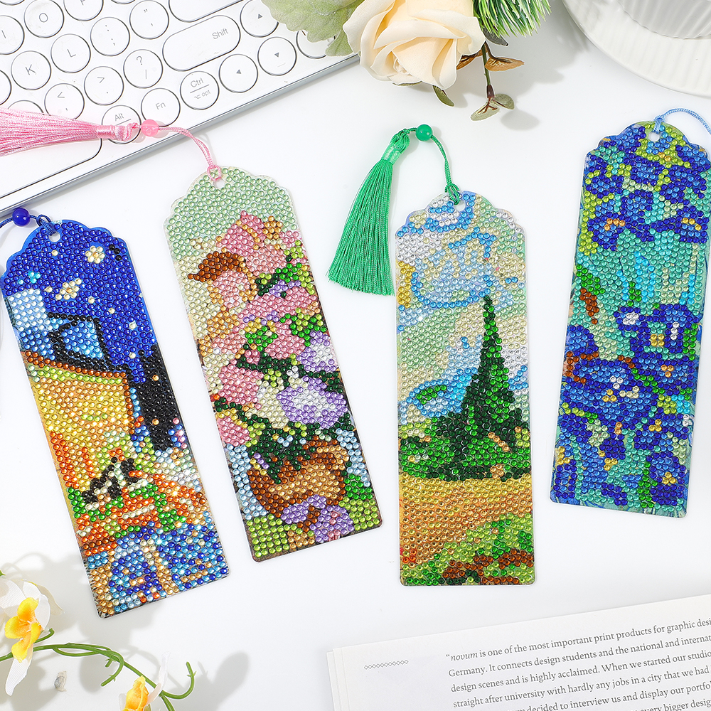 Art Craft Book - 4 Pack Van Gogh Diamond Painting