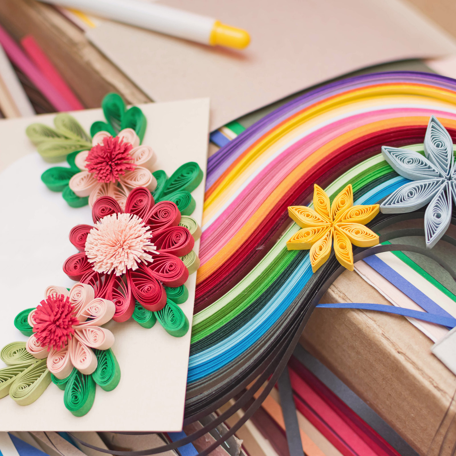 Art Quilling Craft - 600/840pcs Quilling Strips Paper 5mm 0.2