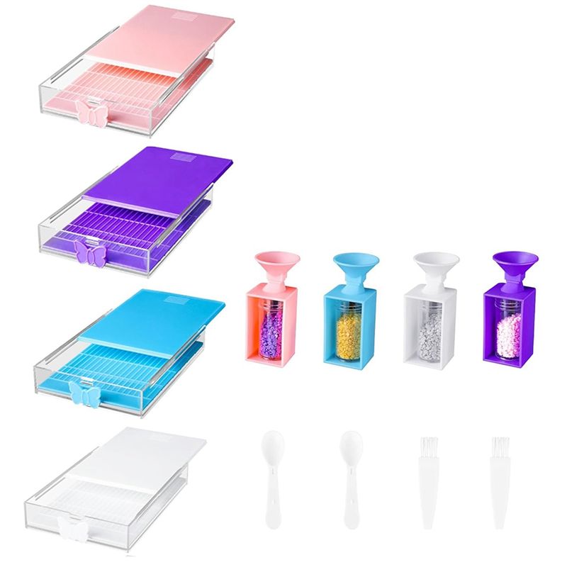 Art Craft Adult - Mar.12-Pack Trabricks Stackable Diamond Art Trays