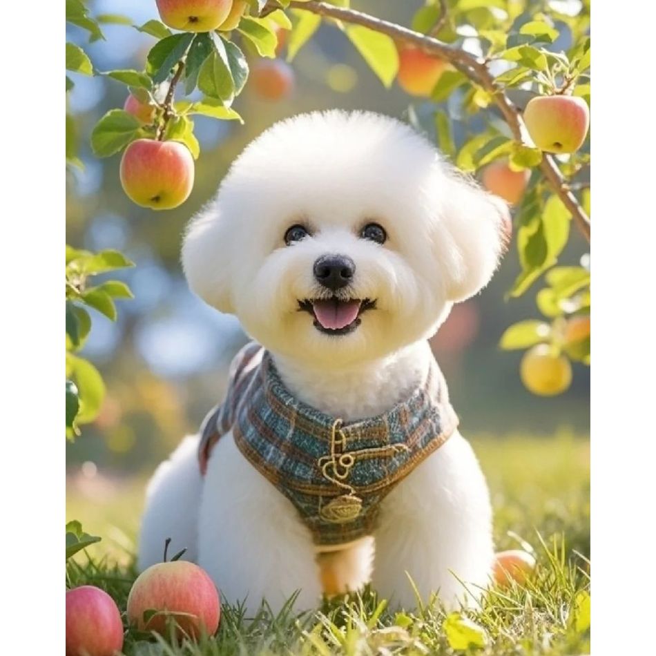 Art Craft Ideas With Paper - RUOPOTY Cute White Puppy Diamond Painting