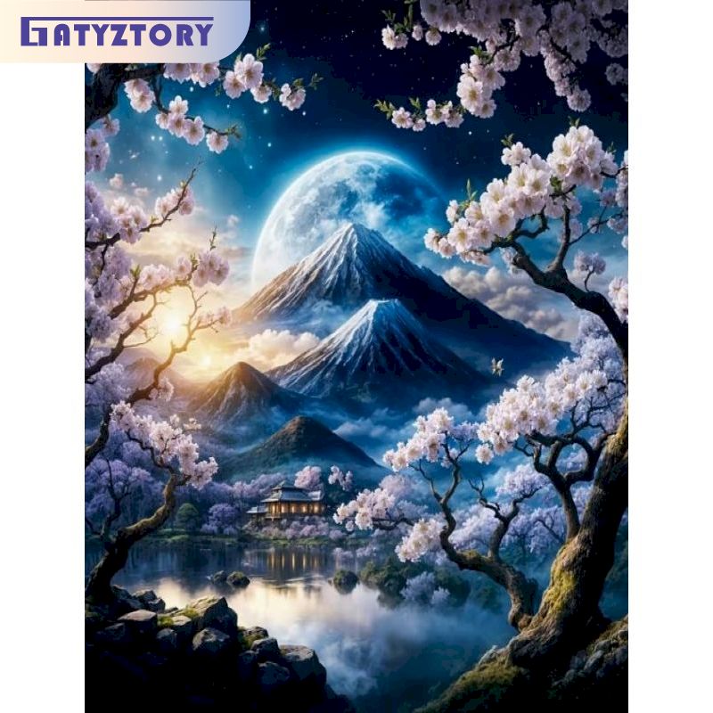 Art Craft Night - GATYZTORY 5d Diamond Painting Handiwork Art