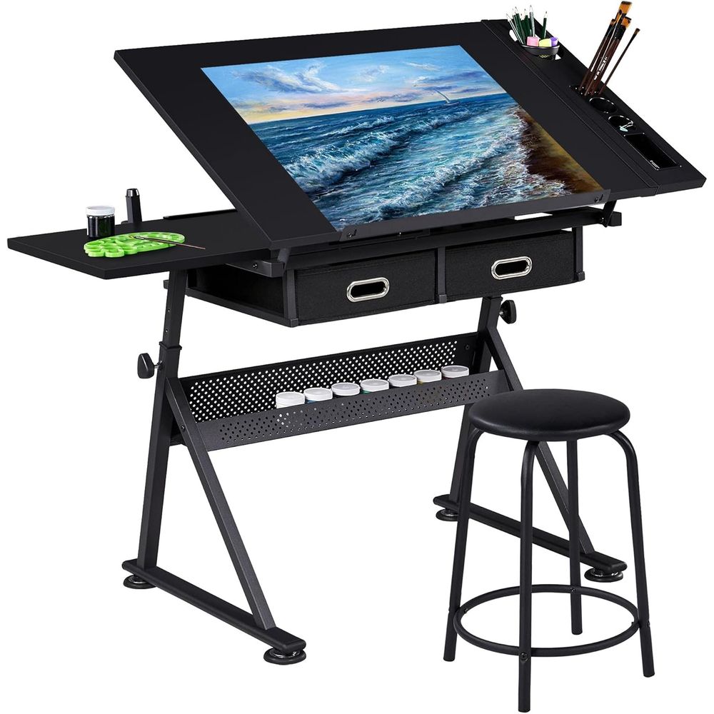 Artwork Craft - Drafting Table for Artists, Height Adjustable