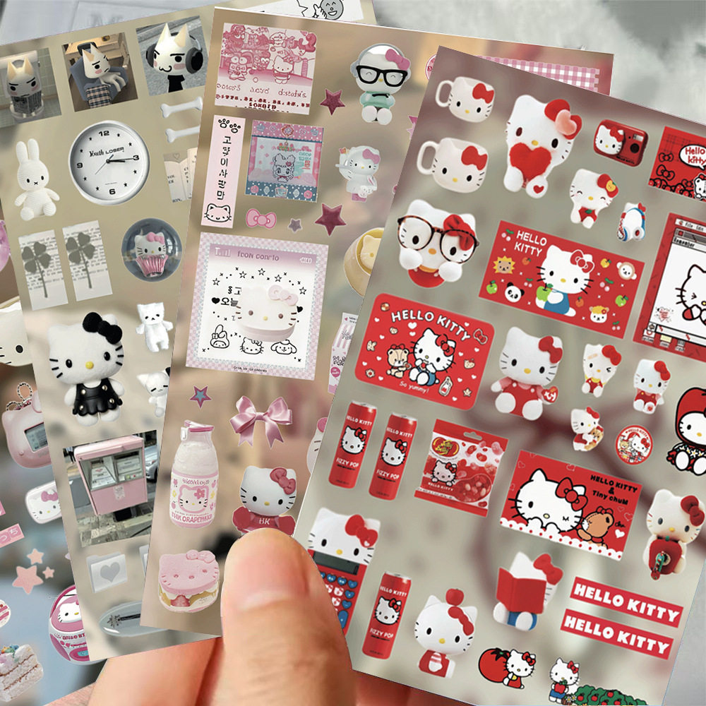 Art Craft Items - 8pcs Hello Kitty Die Cut Waterproof