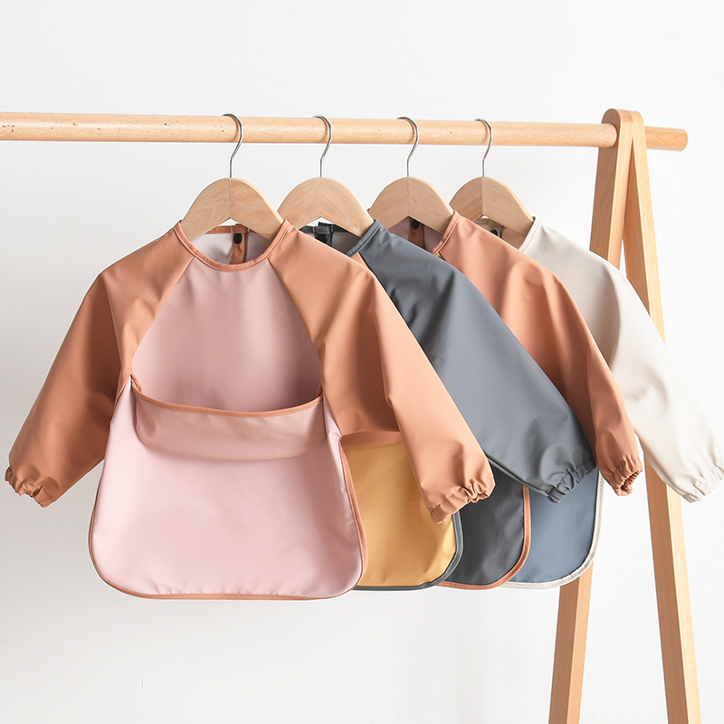 Kids Baby Long Sleeved PU Bibs - Art Craft Easy review and price