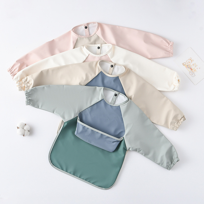 Kids Baby Long Sleeved PU Bibs - Art Craft Easy review and price
