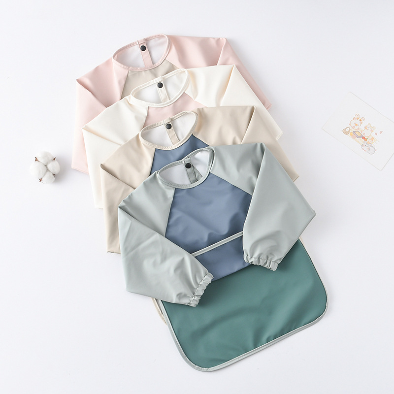 Kids Baby Long Sleeved PU Bibs - Art Craft Easy review and price