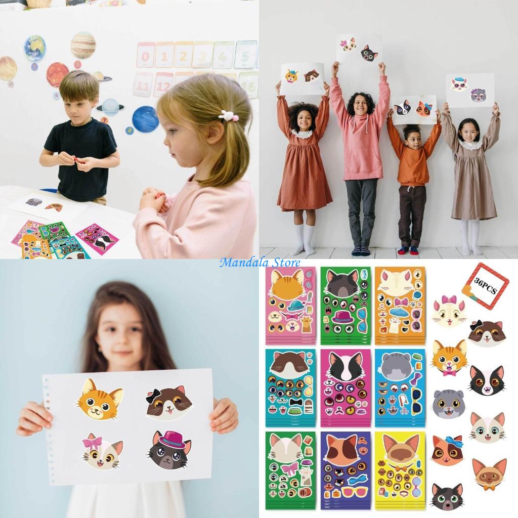 U2JC 36Pcs Cats Stickers Schoo - Art Craft Description review and price