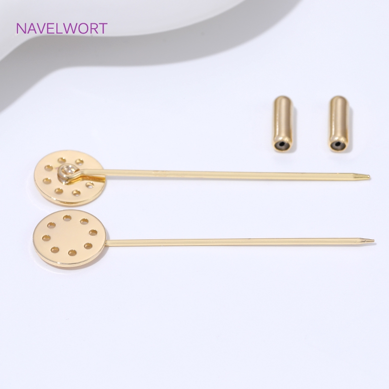 14K Gold Plated Long Brooch Sa - Art Craft Ideas review and price