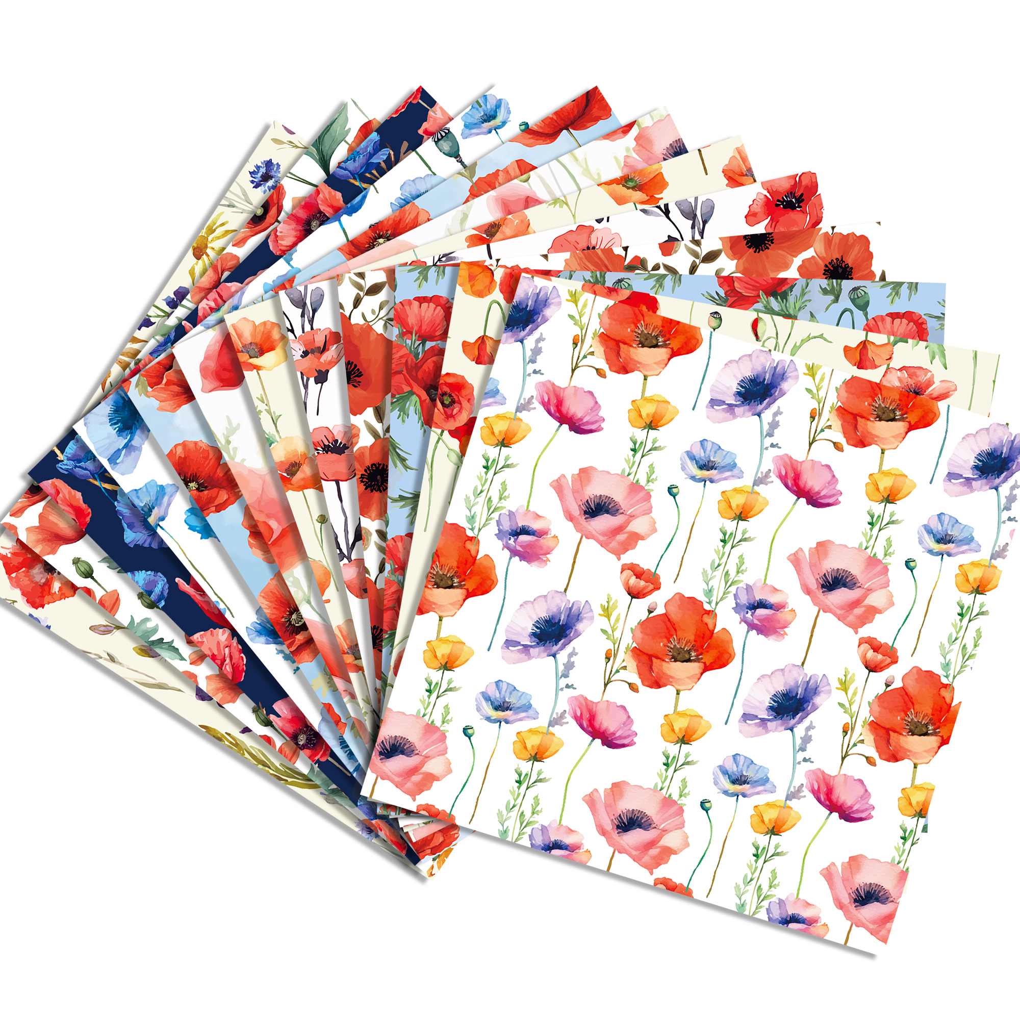 24pcs 30*30cm Poppy Red Flower - Art Craft Items review and price