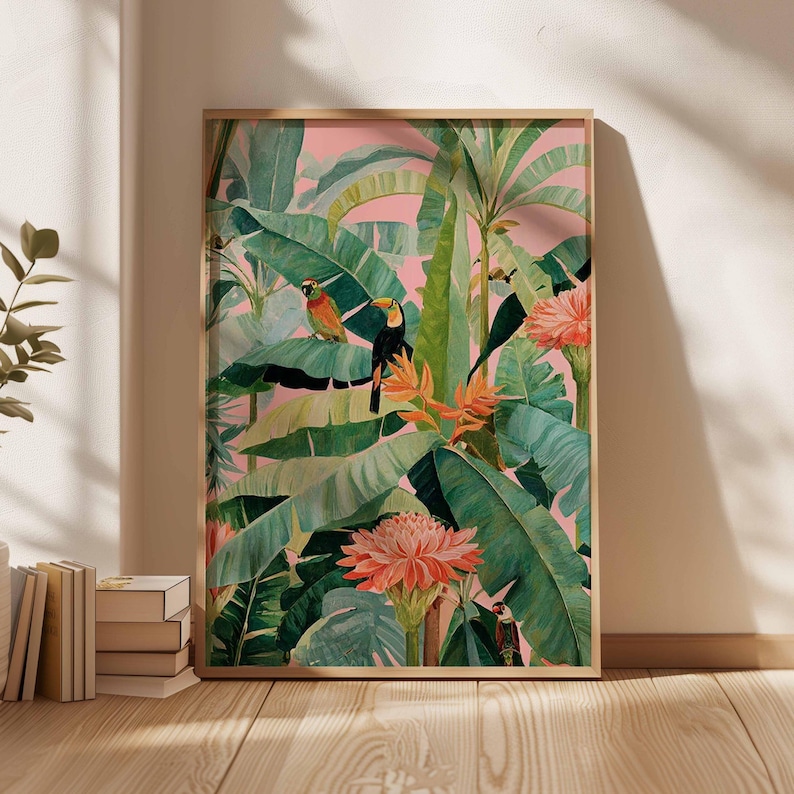 1pc Retro Tropical Canvas Post - Art Craft House review and price