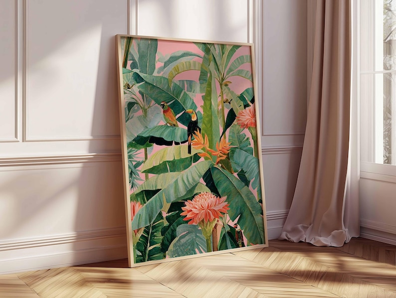 1pc Retro Tropical Canvas Post - Art Craft House review and price