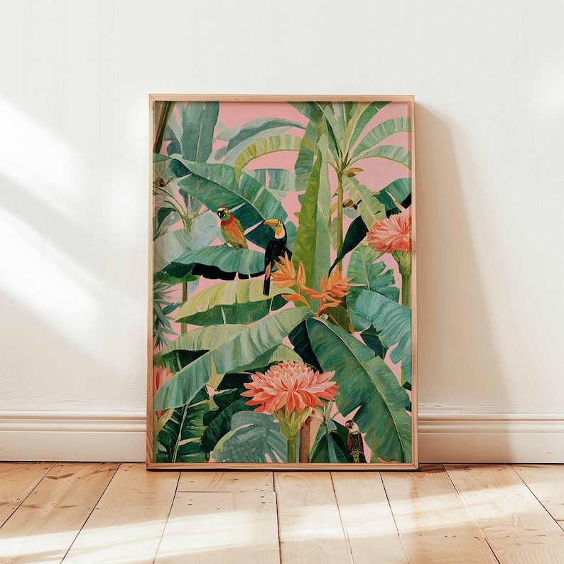 1pc Retro Tropical Canvas Post - Art Craft House review and price