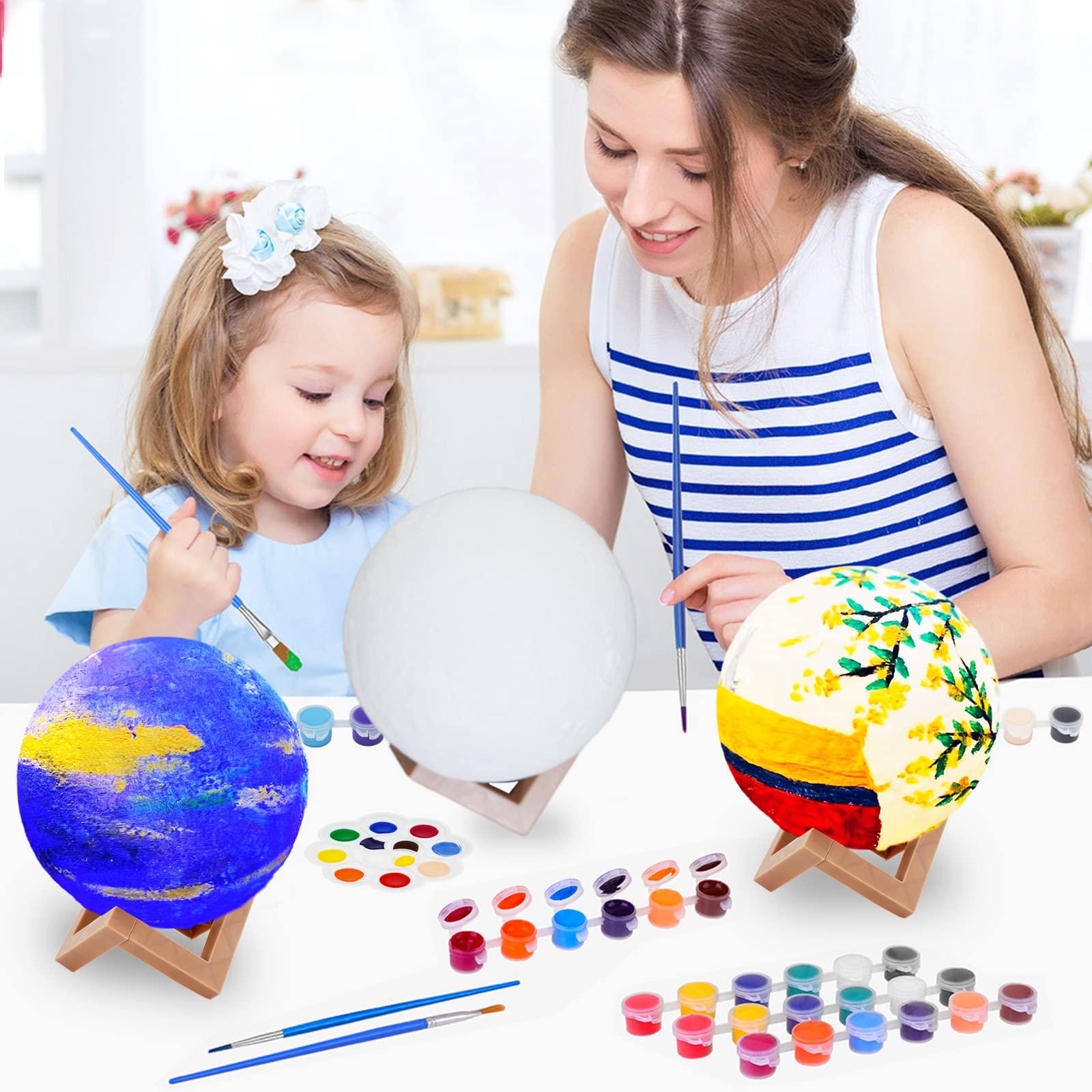Paint Your Own Moon Lamp Kit C - Art Craft Night review and price