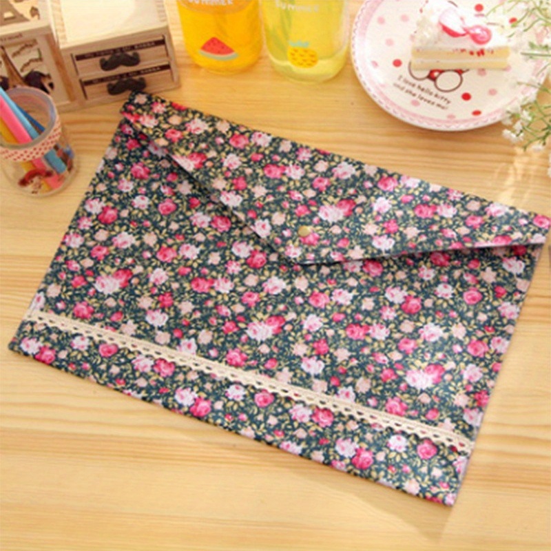 1PC A4 Floral File Folder Eleg - Art Craft Items review and price