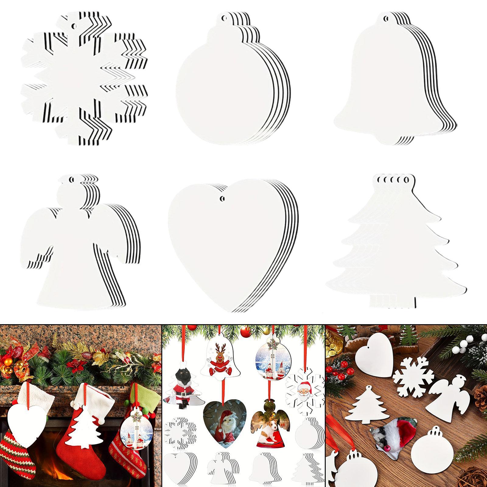 30x Sublimation Christmas Orna - Art And Craft Xmas Tree review and price