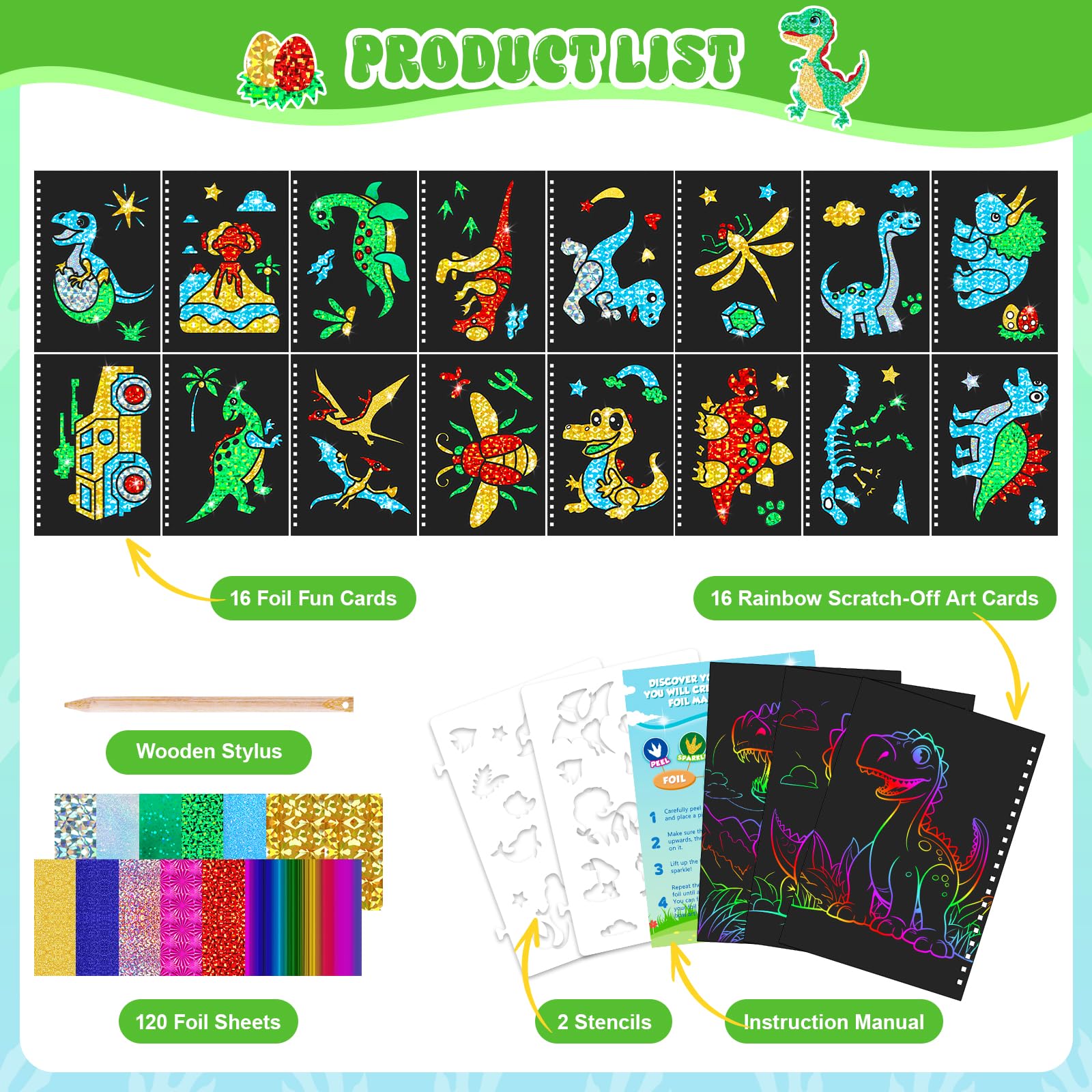 Dinosaur Scratch Art Book for  - Art Craft Book review and price