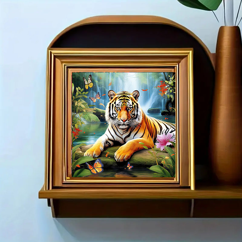 1 set of Tiger King Diamond Pa - Art Craft Adult review and price
