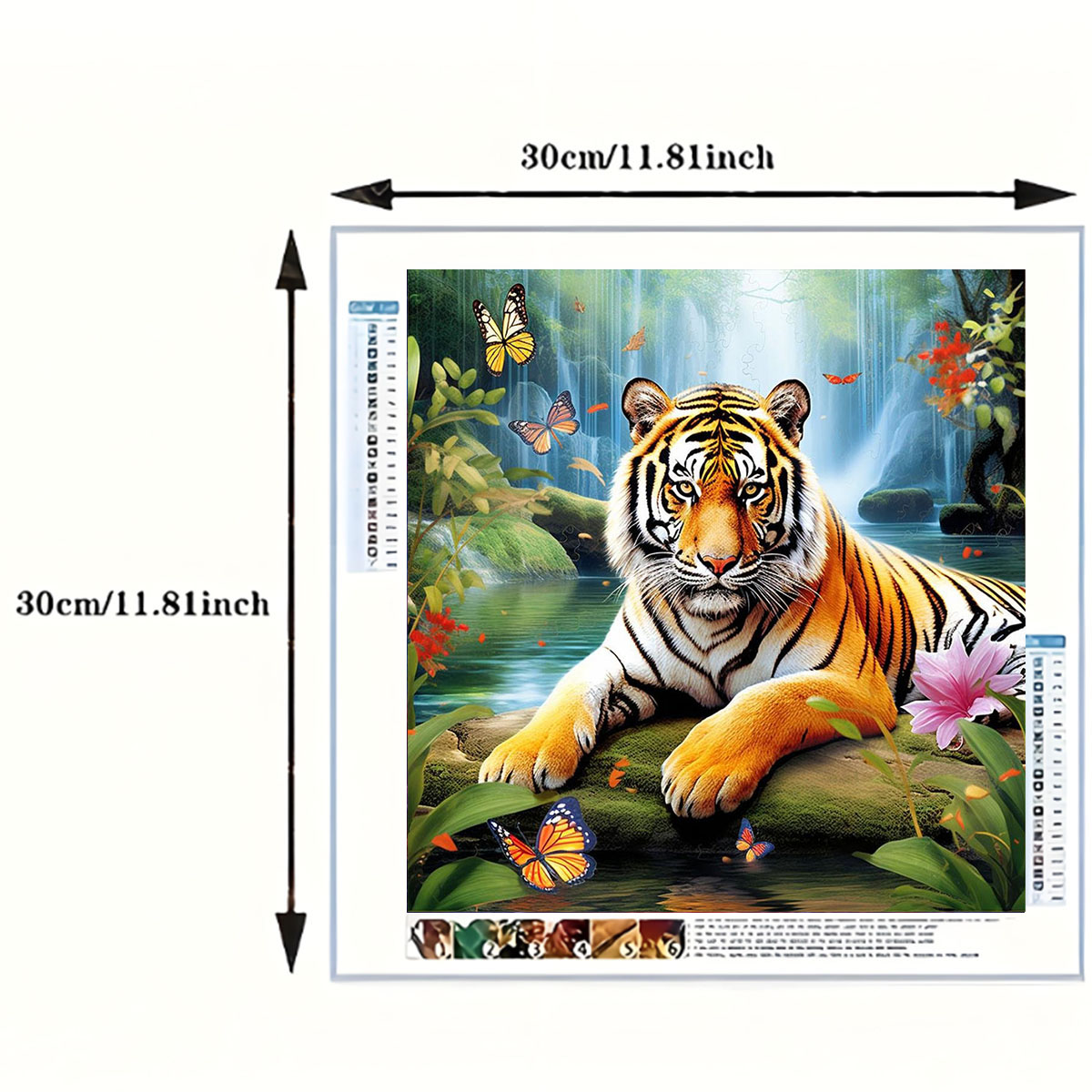 1 set of Tiger King Diamond Pa - Art Craft Adult review and price