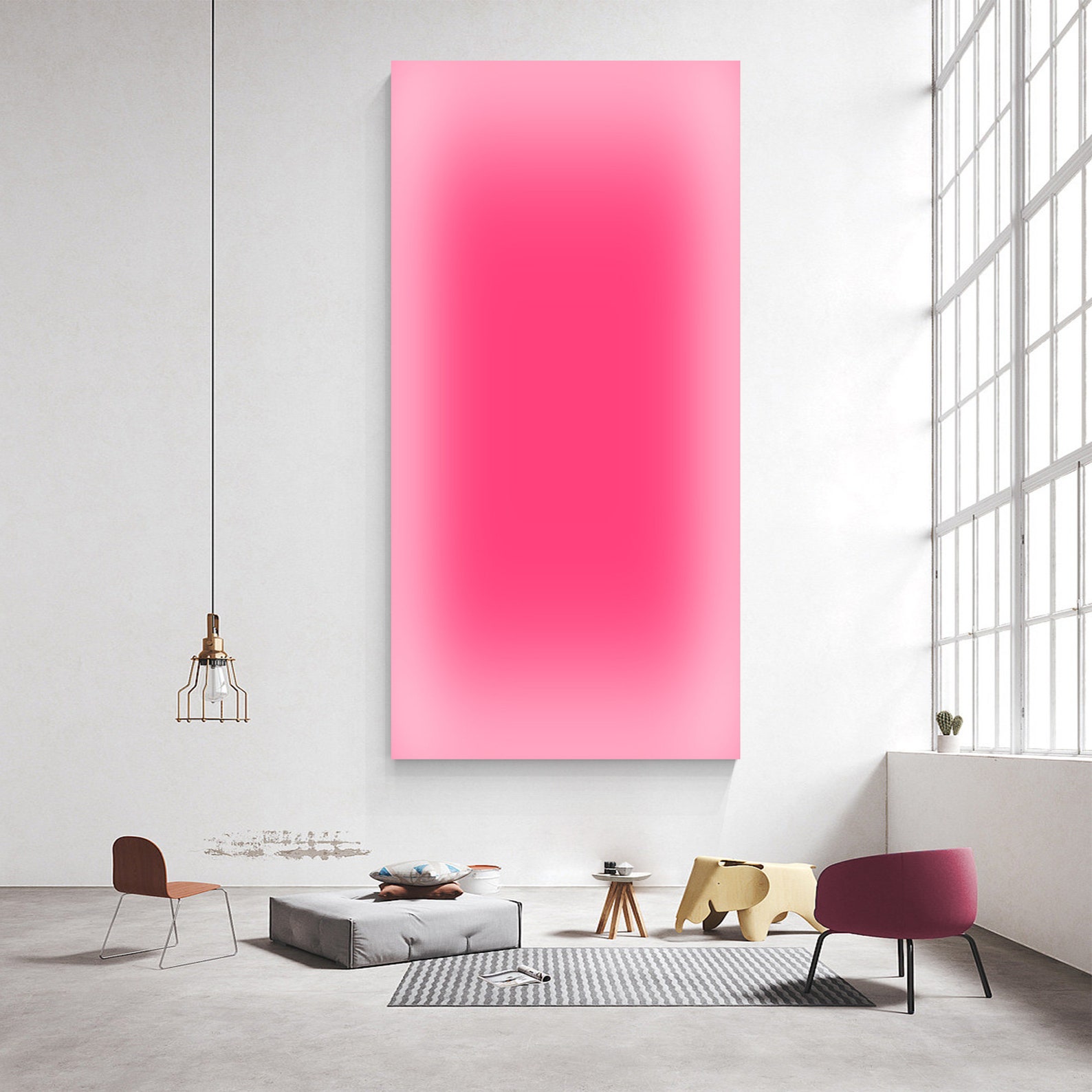 Abstract Pink Ombre Art Neon G - Art Craft House review and price