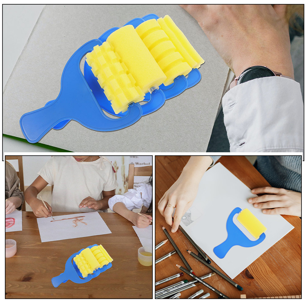 16Pcs Kids Sponge Paint Brush  - Art Craft Easy review and price