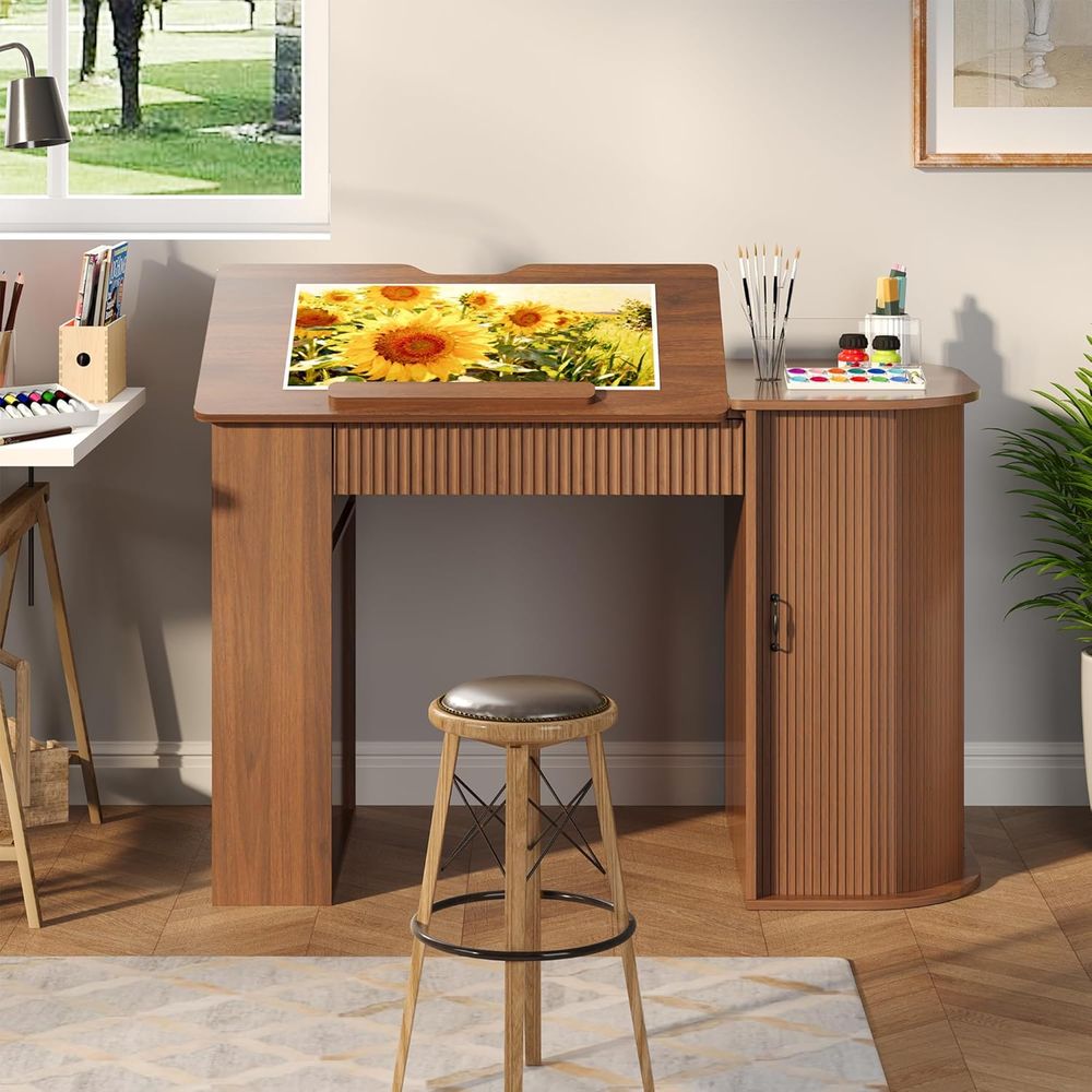 Storage Cabinet Desk with Draw - Artwork Craft review and price
