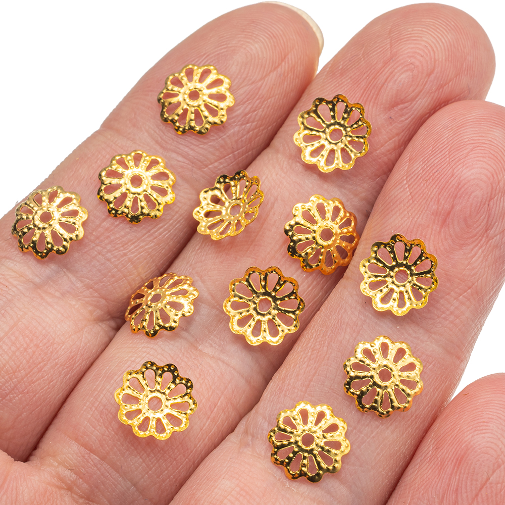 200pcs 7/9mm Filigree Flower H - Art Craft Ideas review and price