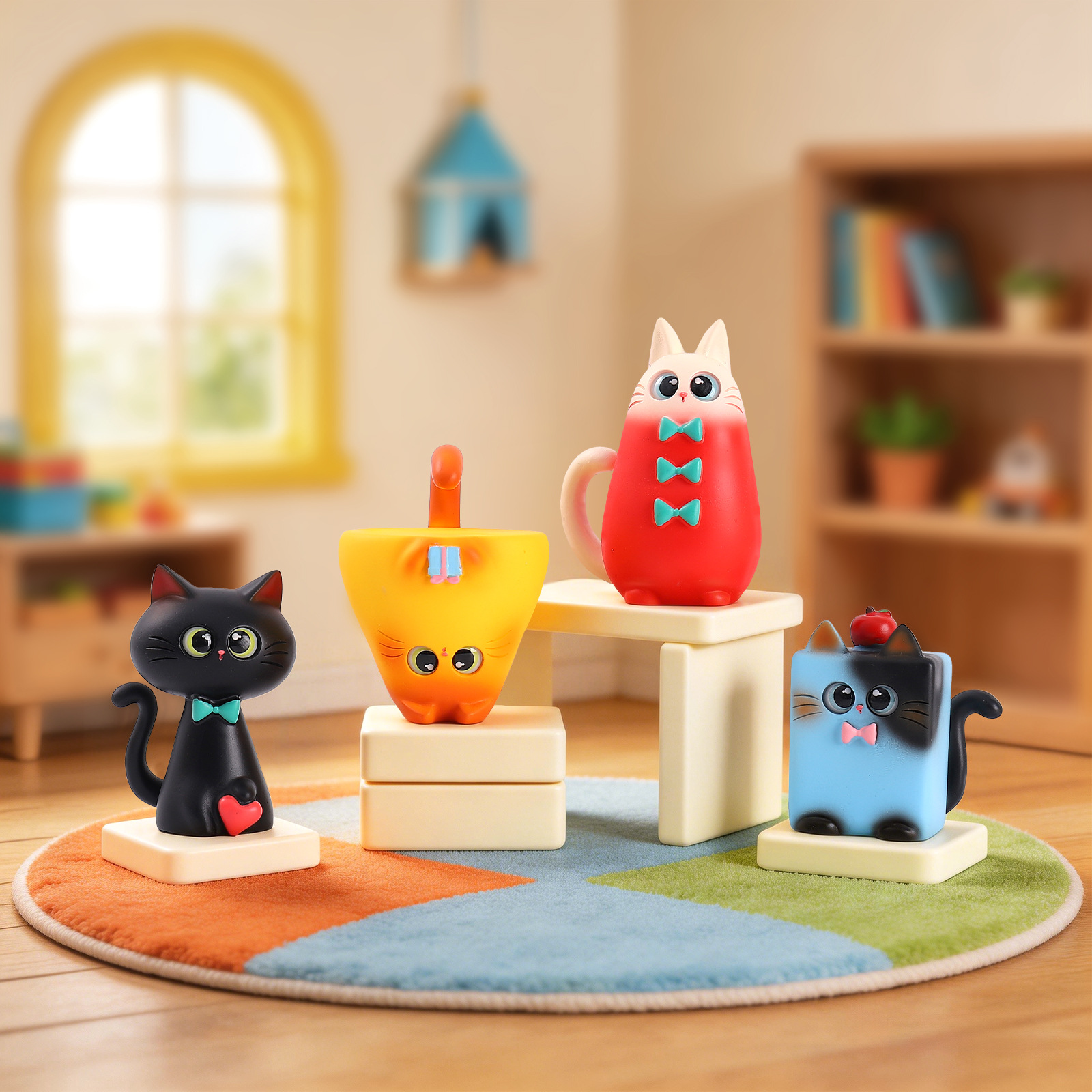 Blind Box Cat Figurine Resin C - Art Craft Items review and price