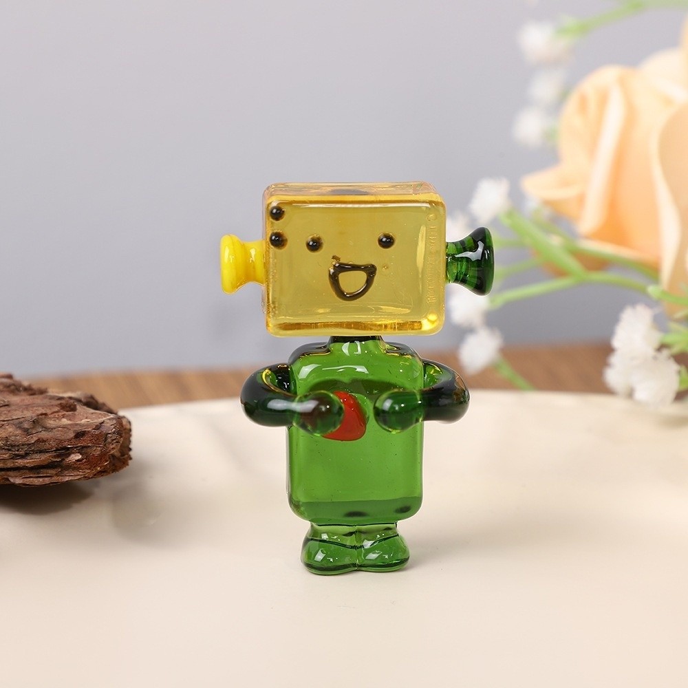 Mini Bonsai Decor Colorful Fac - Art Craft Robot review and price