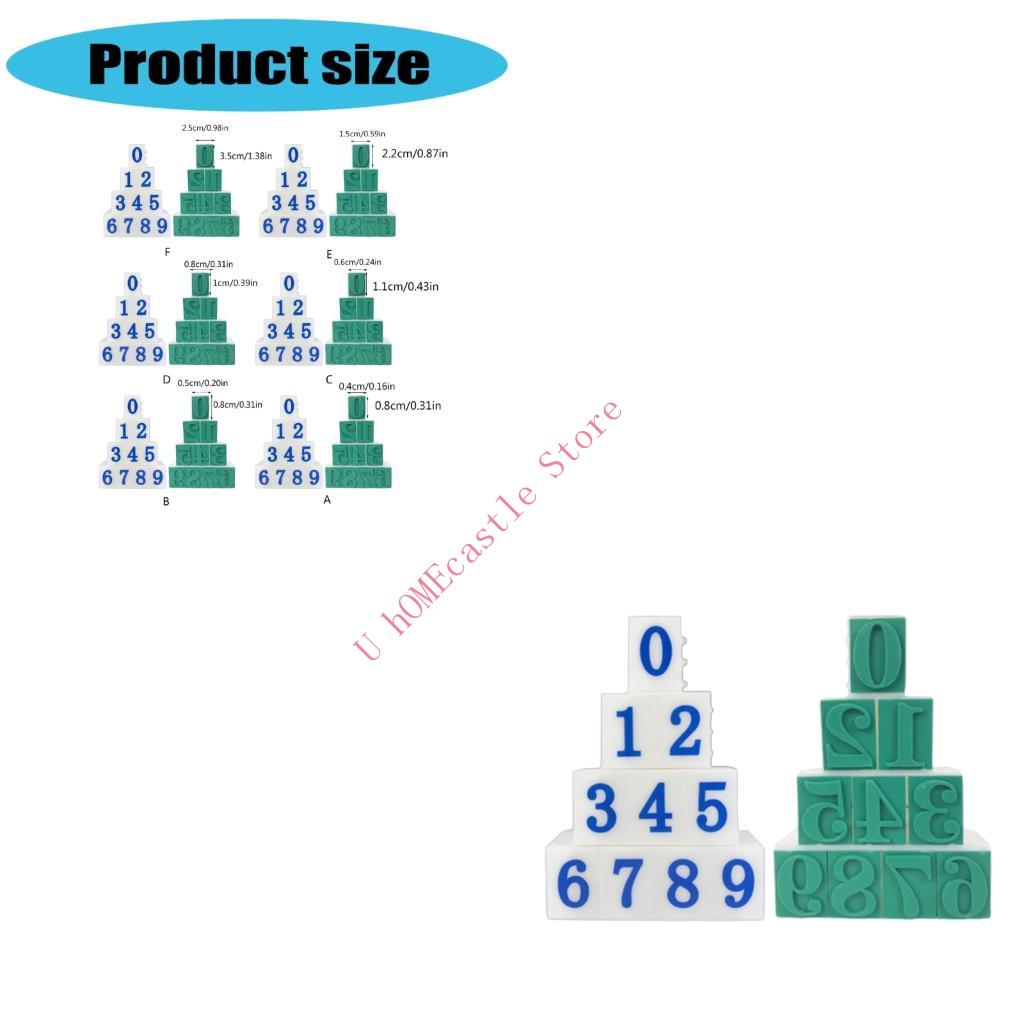 63HF Set of 10 Number Stamp Fo - Art Craft Description review and price