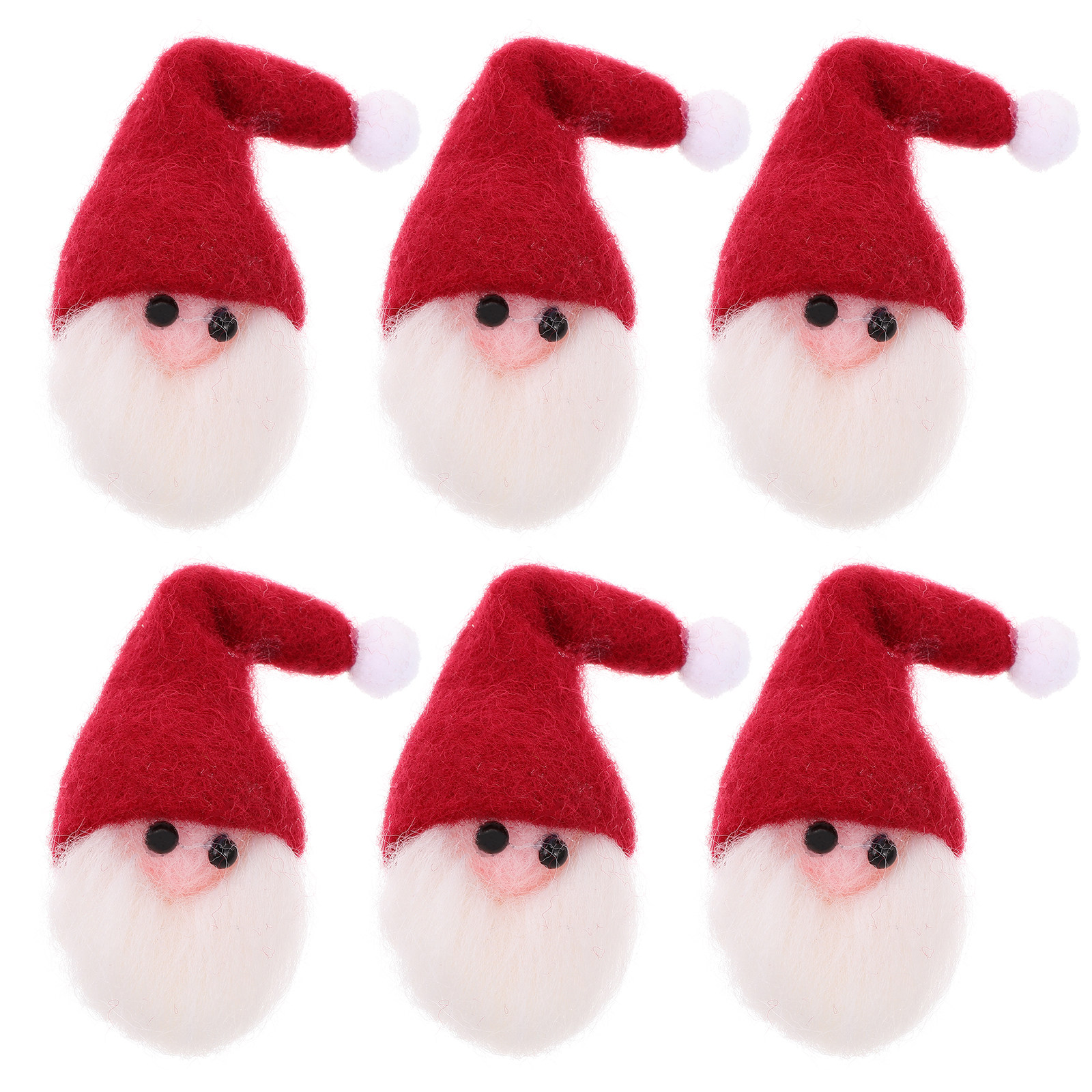 6Pcs Premium Felt Santa Claus  - Art And Craft Xmas Tree review and price