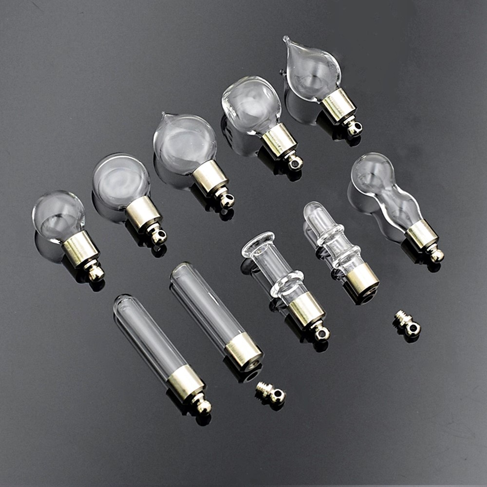 10piece SCREW CAP Glass Vial P - Art Craft Names review and price