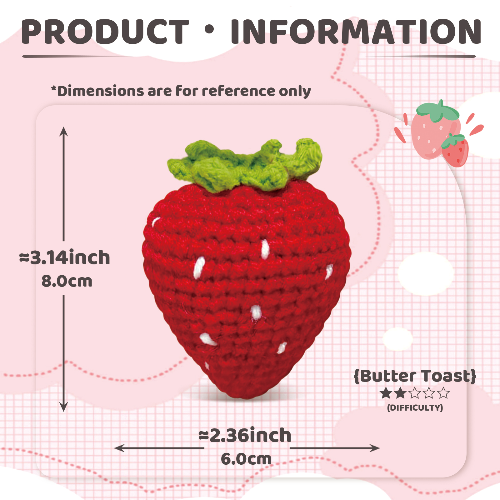 YAMAXIN 1PC Fruit Theme Croche - Art Craft Easy review and price