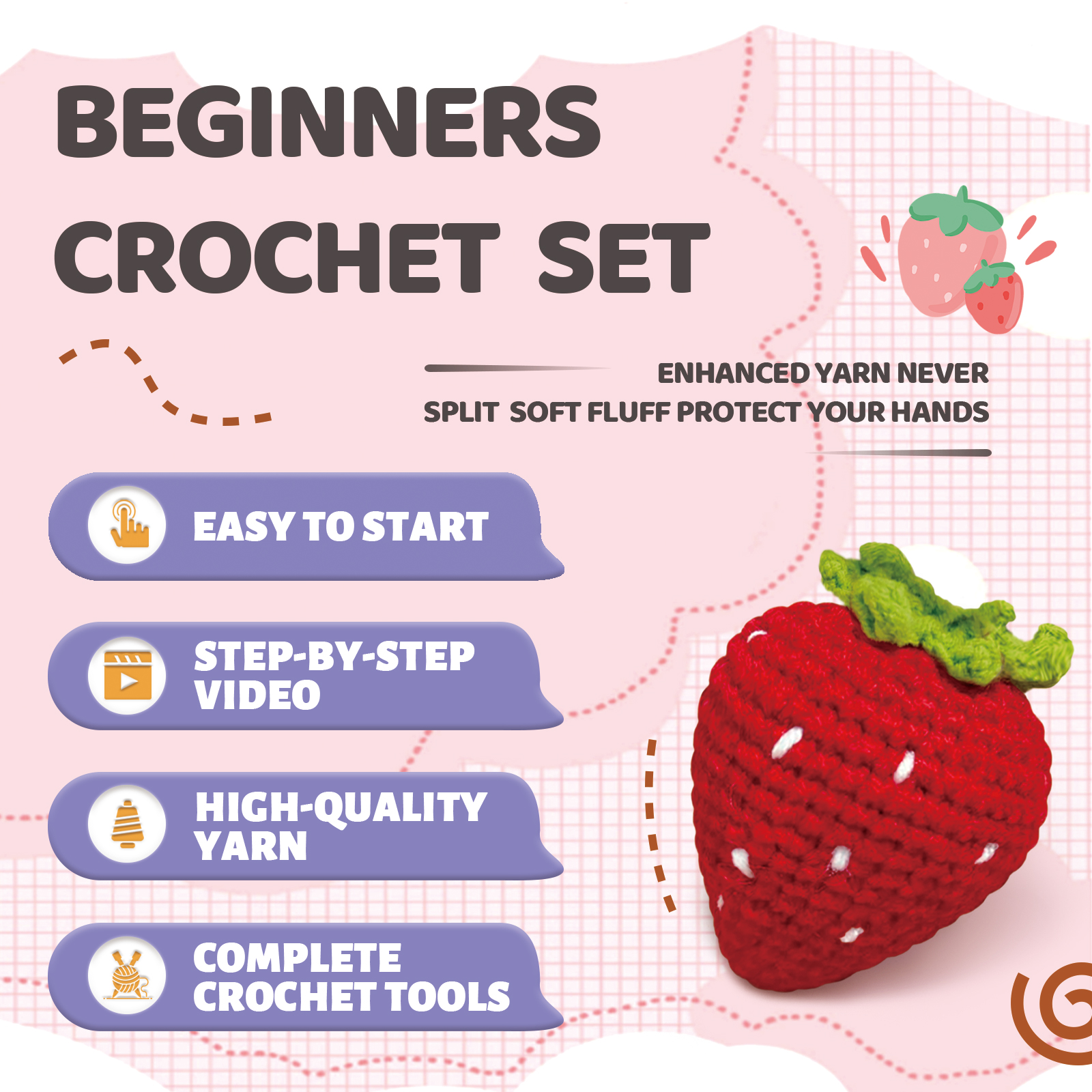YAMAXIN 1PC Fruit Theme Croche - Art Craft Easy review and price