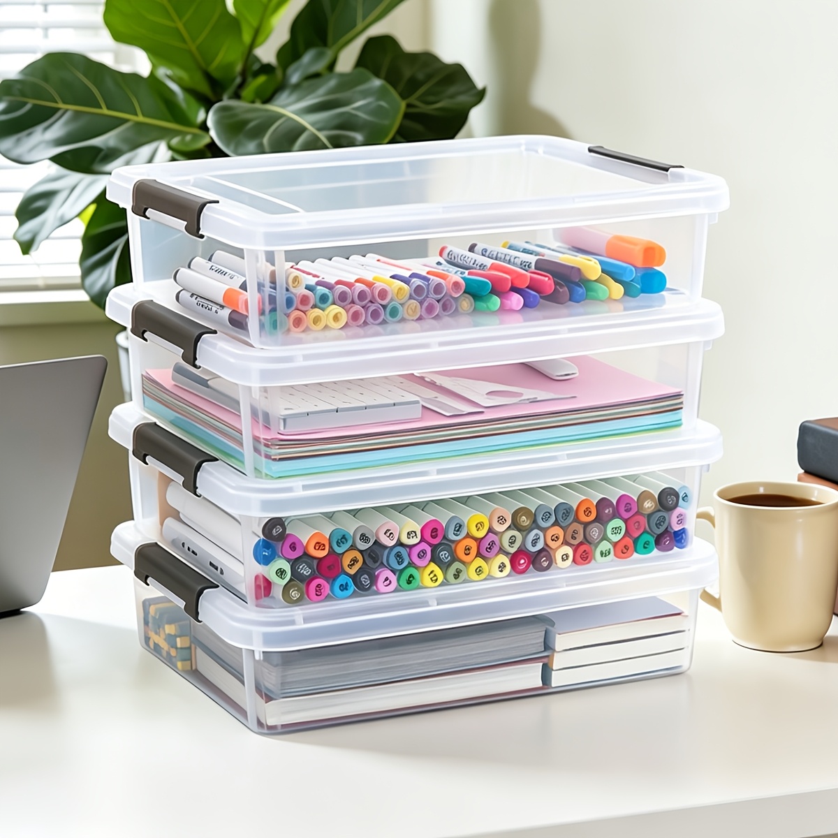 5pcs Clear Plastic Storage Box - Art Craft Game review and price