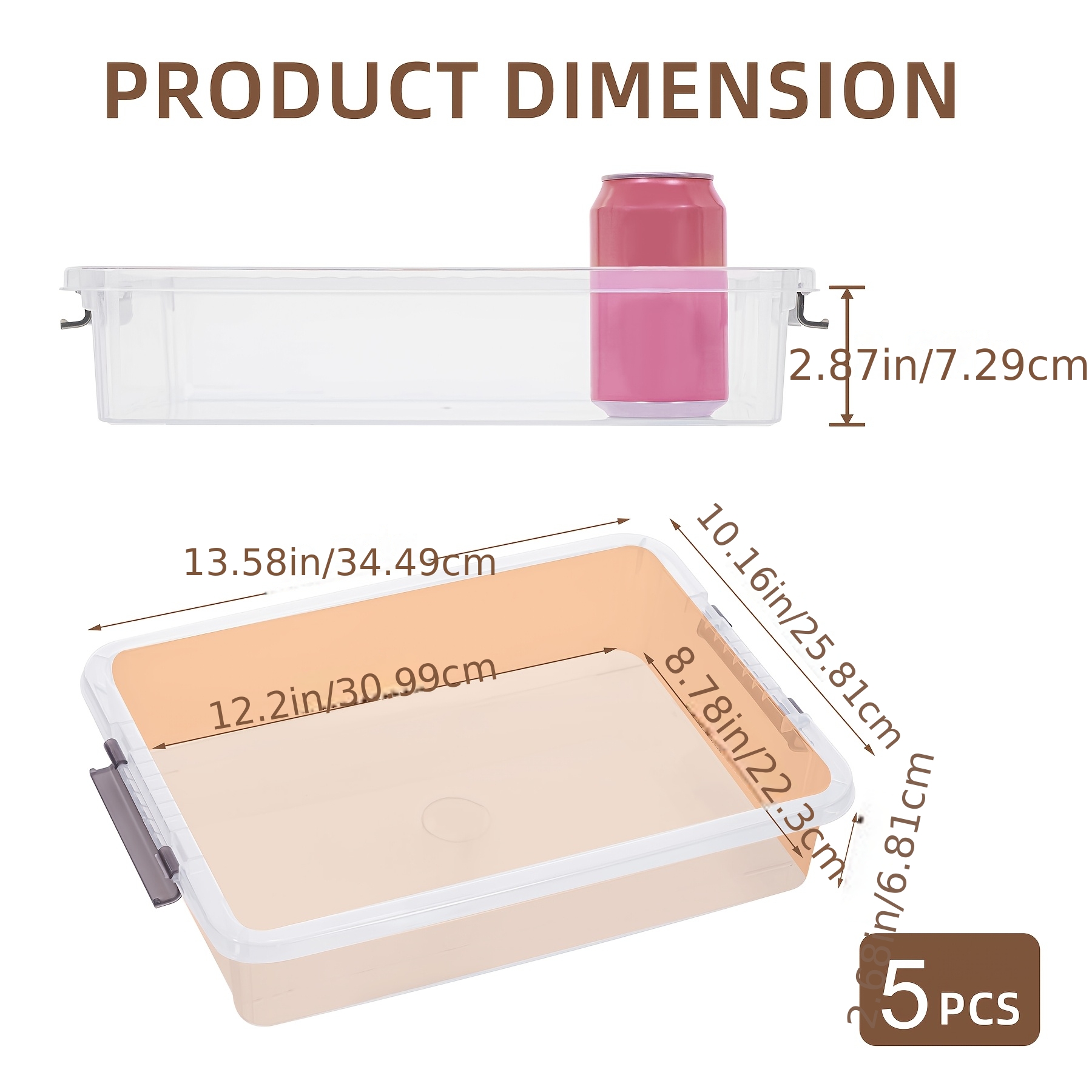 5pcs Clear Plastic Storage Box - Art Craft Game review and price