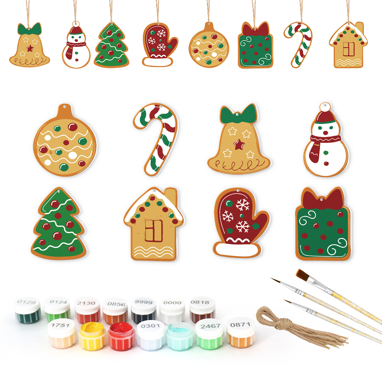 8Pcs/set Christmas Tree Hangin - Art And Craft Xmas Tree review and price