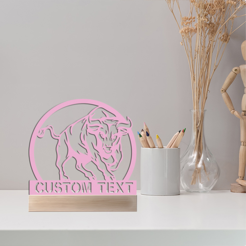 1 pc nice bull with OX Customi - Art Craft Names review and price