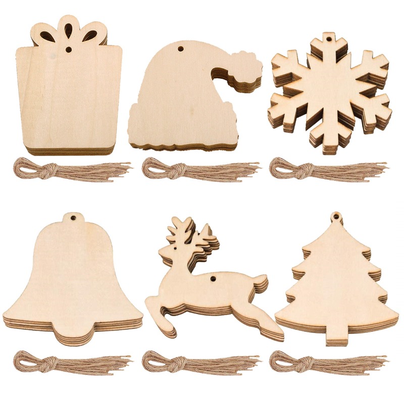 10pcs Unfinished Blank Wooden  - Art And Craft Xmas Tree review and price