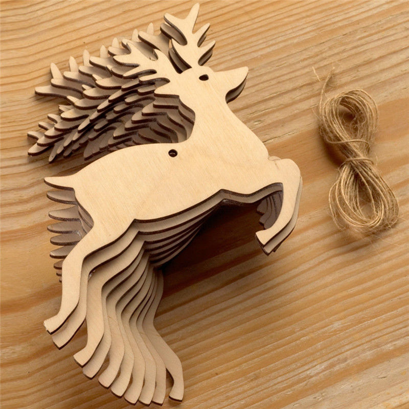 10pcs Unfinished Blank Wooden  - Art And Craft Xmas Tree review and price