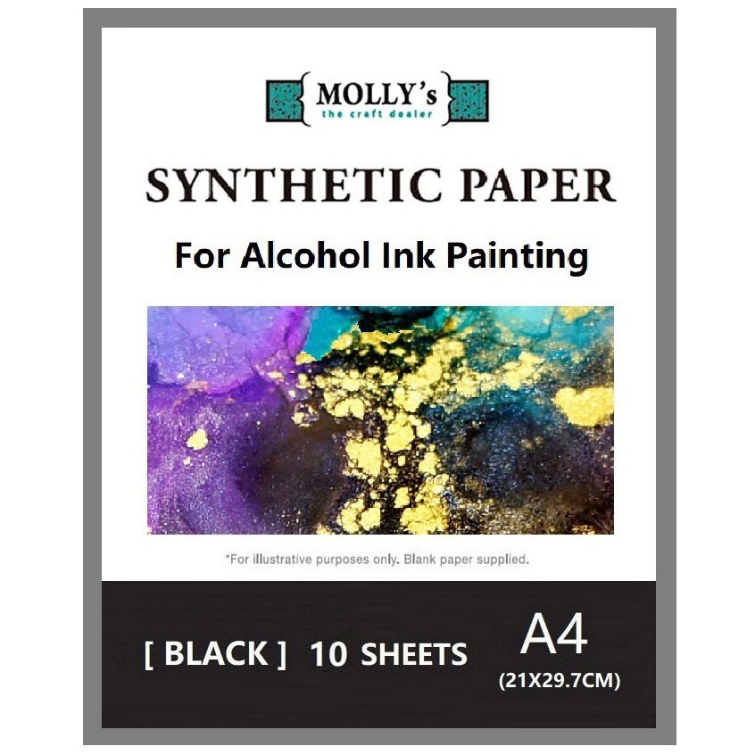 Alcohol Ink Paper A4 Black Smo - Artwork Craft review and price