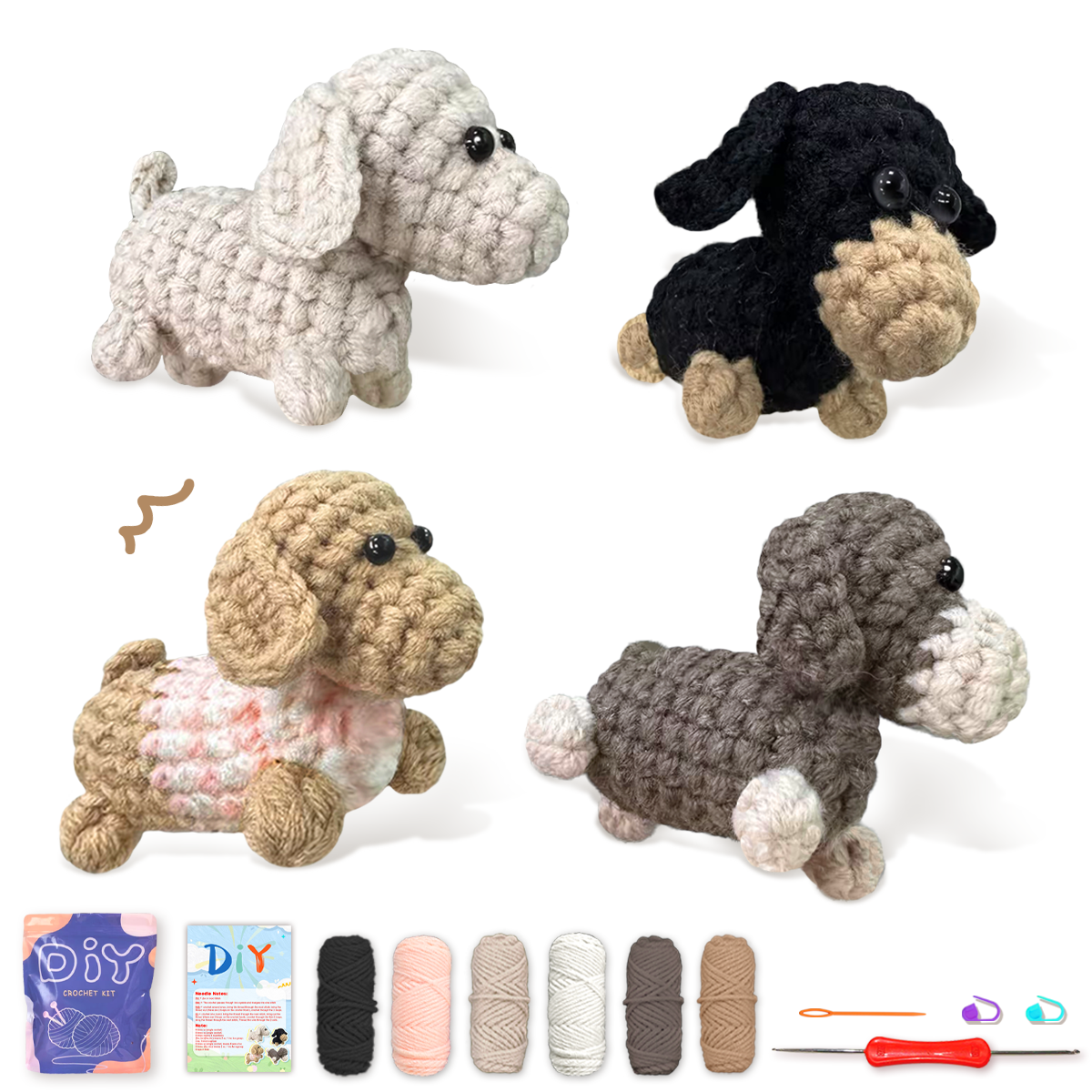YAMAXIN 4PC Dog Crochet Needle - Art Craft Easy review and price