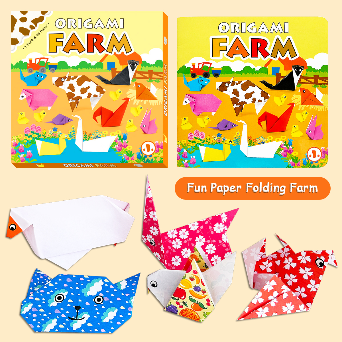 Children's Origami Farm Toolki - Art Craft Book review and price