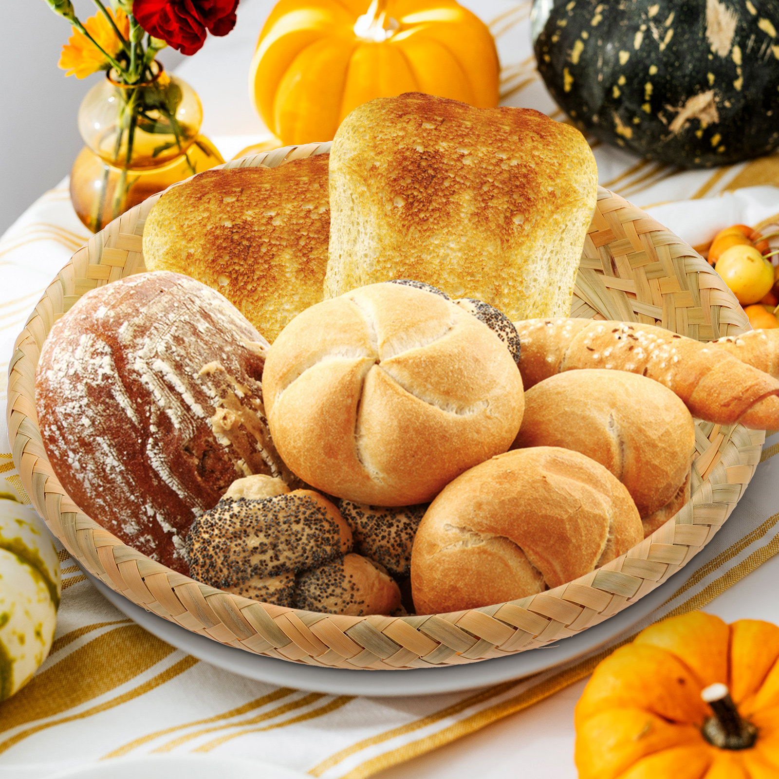 Bamboo Basket Tray Bread Candy - Artwork Craft review and price