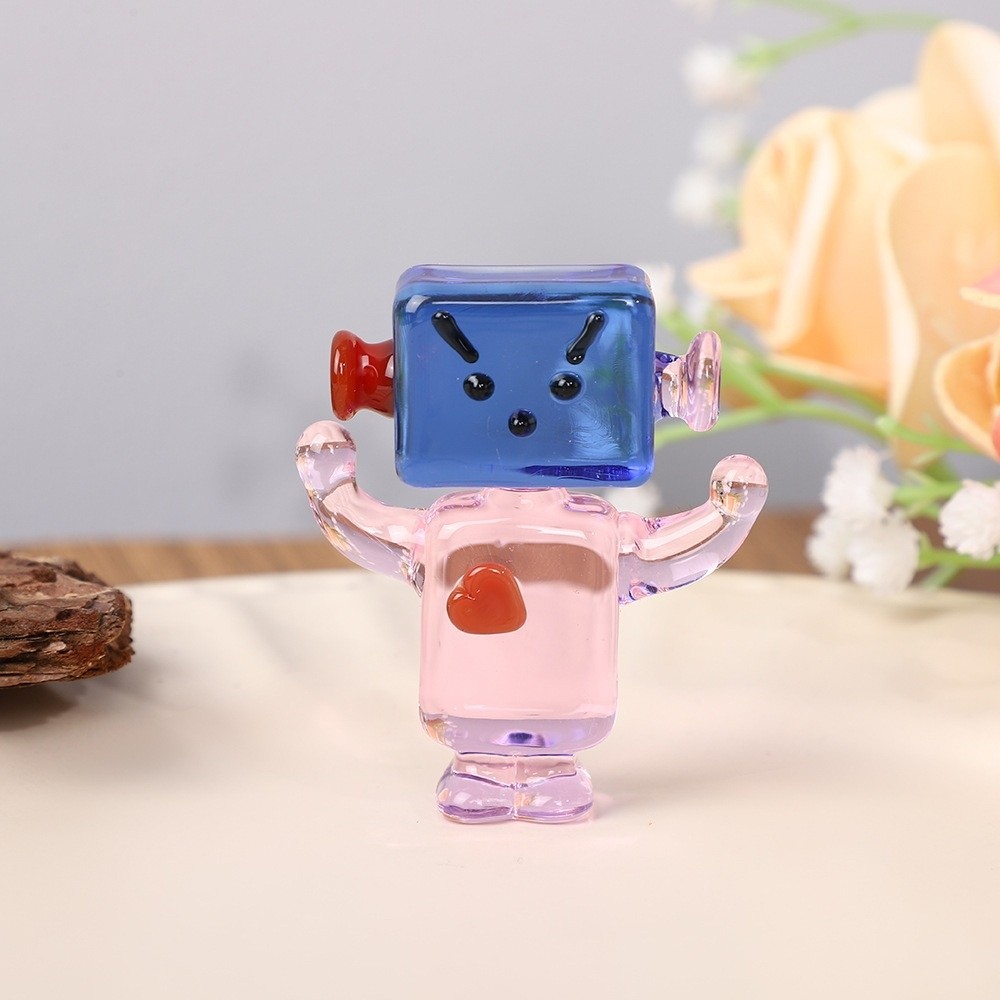 Cute Colorful Face Robot Ornam - Art Craft Robot review and price