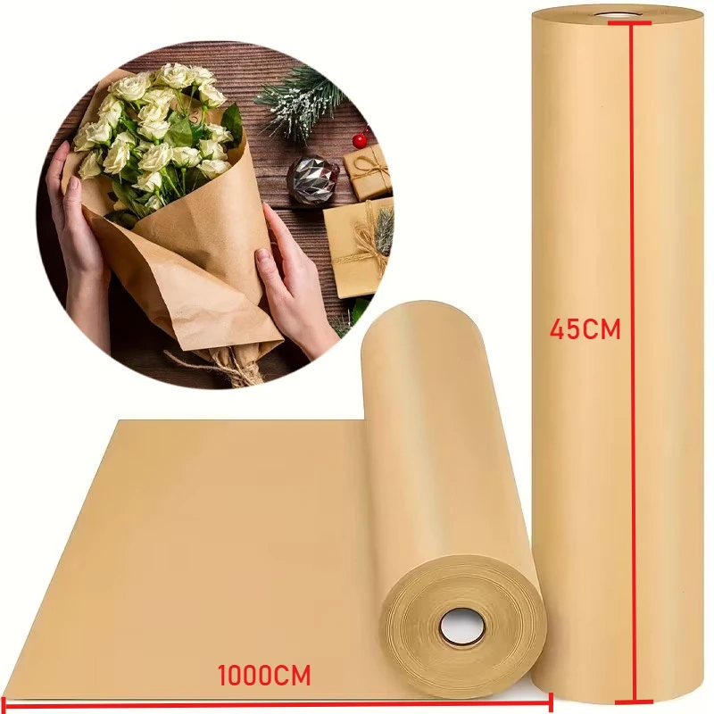 45CM*1000CM Brown Kraft Wrappi - Art Craft Items review and price